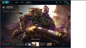 conta league of legends unranked e ouro na  season 6 e 7 LOL