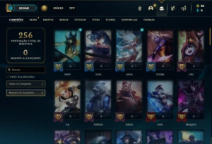 Conta Unranked com 75 Champs e 88 Skins ( MAIN SUPORTE ) - League of Legends LOL