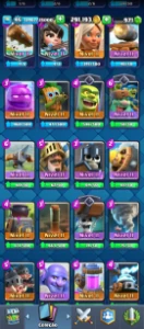 Conta Clash royale nível 45, 9 cartas nível 14