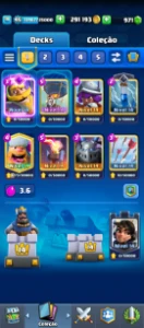 Conta Clash royale nível 45, 9 cartas nível 14