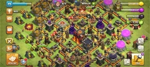 CLASH OF CLANS CV10 EXCELENTE 2,7K DE GEMAS; (FOTO ANTIGA)