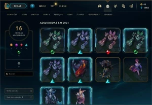 Conta ex mestre elo atual Diamante 4 - League of Legends LOL