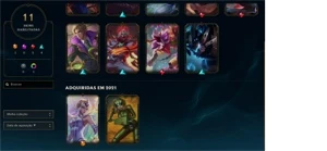 Conta Diamante 2 lv 72  55 champ  11 skins "ex mestre 2022" - Outros