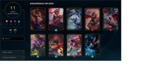 Conta Diamante 2 lv 72  55 champ  11 skins "ex mestre 2022" - Outros