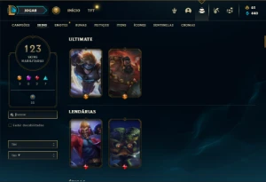 Esmeralda com 3 Raras: Corki Ovni, Kayle Juiza e Rammus Rei - League of Legends LOL