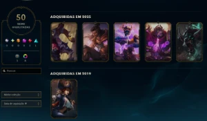 [Entrega Automática] Lol Prata, 50 Skin, SkinLendária,45K Ea - League of Legends