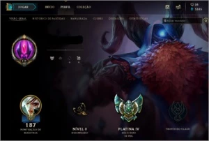 Conta Platina IV LoL Lvl 112 - League of Legends