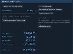 Conta Steam (R$2230 Gastos) Lost Ark, Kurtz Pel, Mir4, Prime