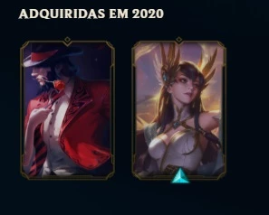 Conta gold 1 com 2 skins e poucos jogos na season - League of Legends LOL