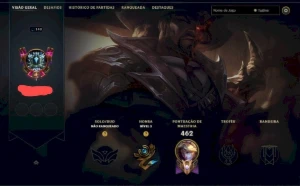 Conta Lol Full Acesso - Maior Elo Diamante - 171 Skins - Ent - League of Legends