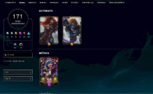 Conta Lol Full Acesso - Maior Elo Diamante - 171 Skins - Ent - League of Legends