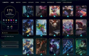 Conta Lol Full Acesso - Maior Elo Diamante - 171 Skins - Ent - League of Legends