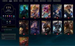 Conta Lol Full Acesso - Maior Elo Diamante - 171 Skins - Ent - League of Legends