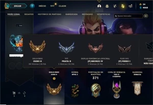 Conta ouro 2 com 102 Champs e 60 Skins - League of Legends LOL