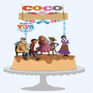 Arquivo de corte topo de bolo Viva a Vida é uma Festa