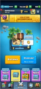 Clash Royale conta nv11 com todos as cartas .