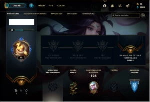 Conta unranked (ex ouro 1), com 33 champs e 19 skins - League of Legends LOL