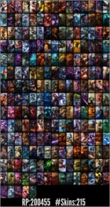 Conta league of legends, GOLD5 , 210 skins LOL