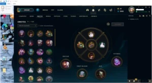 Conta lol platina 4, 303 skins, 71 emotes, 218 icones - League of Legends