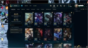 Conta lol platina 4, 303 skins, 71 emotes, 218 icones - League of Legends