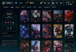 Unranked com TODOS os champs e 507 Skins ( MAIN ADC ) - League of Legends LOL