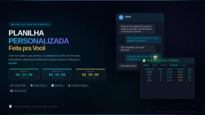 Crio Sua Planilha Excel Personalizada | Sob Encomenda - Planilhas e Dashboards