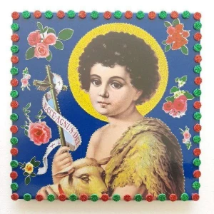 Quadrinho de Azulejo "São João Criança" - Artesanato e Personalizados