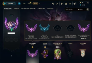 Mestre com TODOS os Champs e 29 Skins ( 610 PDL ) - League of Legends LOL