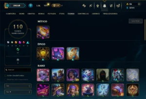 Mestre com TODOS os Champs e 29 Skins ( 610 PDL ) - League of Legends LOL