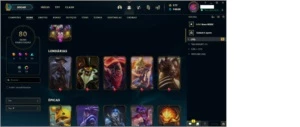 Conta league of legends lv 450 plat IV LOL