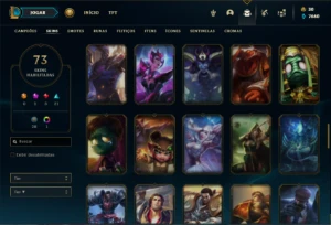 Conta prata 3 com 120 Champs e 73 Skins ( MAIN JG ) - League of Legends LOL