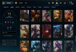 Conta prata 3 com 120 Champs e 73 Skins ( MAIN JG ) - League of Legends LOL