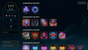 Conta lol Unranked, Nivel 331, 257 skins - League of Legends