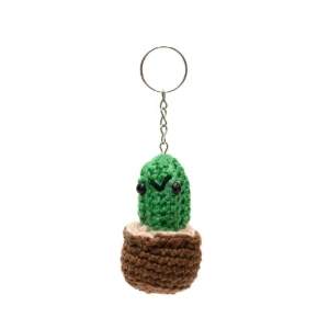 Chaveiro Cactus em amigurumi - Artesanato e Personalizados