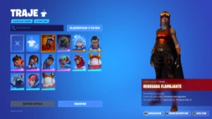 conta fortnite com algumas skins