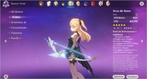 CONTA AR 51 COM XIAO + CHILDE + DILUC + VENTI + ARCOS 5* - Genshin Impact