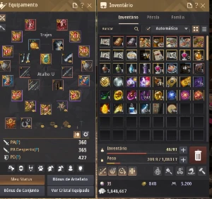 ⚔️Conta Black Desert – 789 GS | Cinto +8 UP!! | Cavalos T10⚔