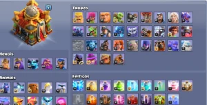 Conta Clash of Clans Cv16 quase full