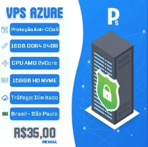 VPS Azure de 4GB RAM até 64GB RAM - Outros