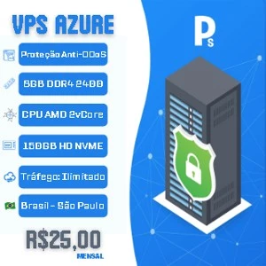 VPS Azure de 4GB RAM até 64GB RAM - Outros