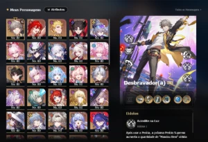 Conta End Game Honkai /Todos os Boneco Colab com Cone - Honkai: Star Rail