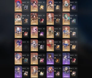 Conta End Game Honkai /Quase Todos os Bonecos do jogo 5* - Honkai: Star Rail