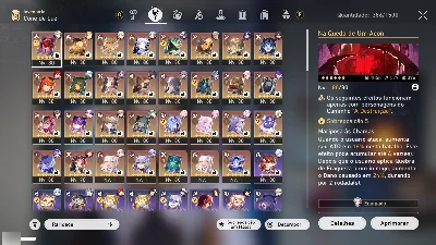 Conta End Game Honkai /Quase Todos os Bonecos do jogo 5* - Honkai: Star Rail