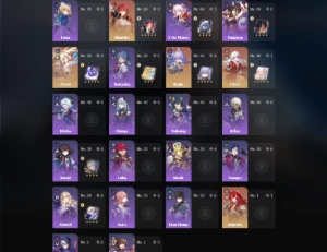 Conta End Game Honkai /Quase Todos os Bonecos do jogo 5* - Honkai: Star Rail