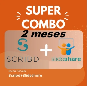 Scribd + Slideshare 2 Meses, Revistas, Livros - Outros