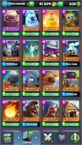 CONTA CLASH ROYALE TODAS AS LENDÁRIAS LIGA 1