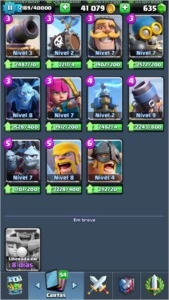 CONTA CLASH ROYALE TODAS AS LENDÁRIAS LIGA 1
