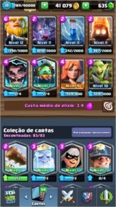 CONTA CLASH ROYALE TODAS AS LENDÁRIAS LIGA 1
