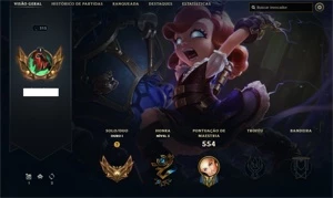 Conta LOL 2016 Gold 1 - Todos campeões, 337 skins - League of Legends