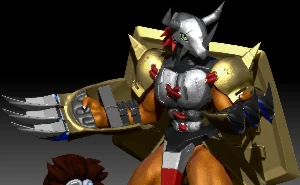 Tai And Wargreymon Stl 3D